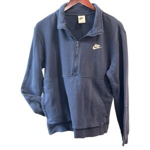 Nike Women’s Navy Half-Zip Fleece Sweatshirt